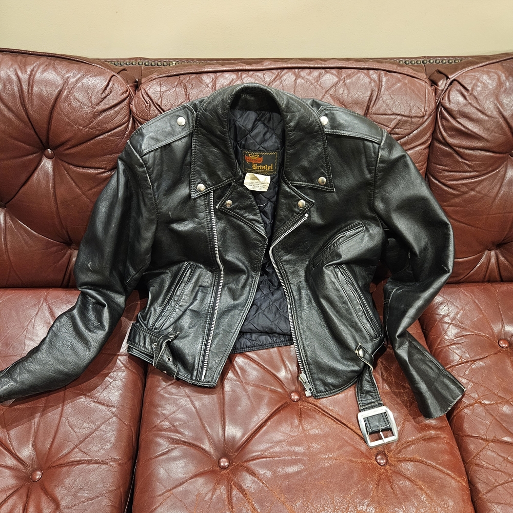 Black Leather Biker Jacket